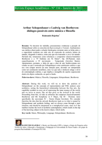Arthur Schopenhauer e Ludwig van Beethoven: diálogos possíveis