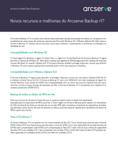 Arcserve - What`s new in ASBU R17