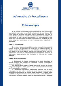 Informativo do Procedimento Colonoscopia