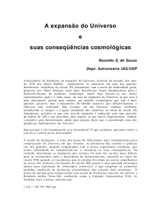 A expansão do Universo - Instituto de Física