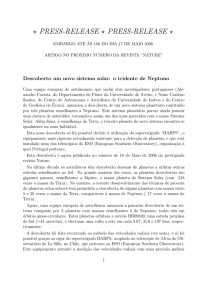 press-release * press-release - Observatório Astronómico de Lisboa