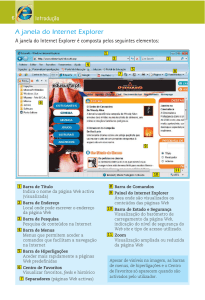 A janela do Internet Explorer