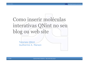 Como inserir moléculas interativas QNint no seu blog ou web site