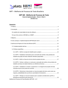 MPT – Melhoria de Processo de Teste Brasileiro MPT.BR