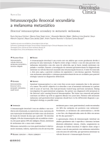 Intussuscepção ileocecal secundária a melanoma metastático