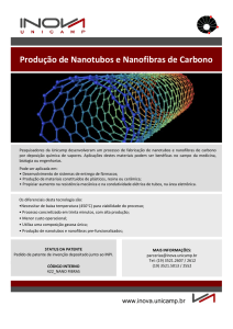 Produção de Nanotubos e Nanofibras de Carbono