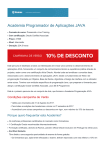 Academia Programador de Aplicações JAVA