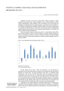 política cambial e balanço de pagamentos brasileiro em
