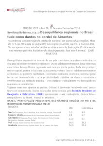 Breaking Bad(Temp.2 Ep. 2) Desequilíbrios regionais no Brasil: tudo
