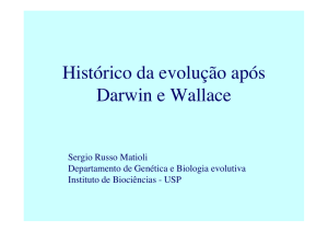 Histórico da evolução após Darwin e Wallace