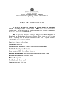 Resolução 014 - alterações PPC Horticultura Câmpus BG