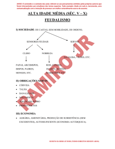 feudalismo - Prof. Ramiro