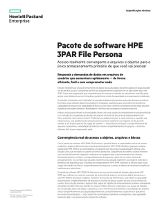 Pacote de software HPE 3PAR File Persona com acesso realmente
