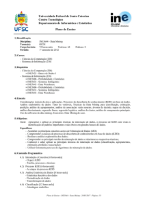 INE5644 - Data Mining - (20121) - Departamento de Informática e