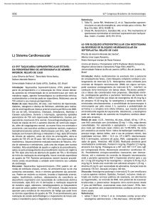 L) Sistema Cardiovascular - Revista Brasileira de Anestesiologia