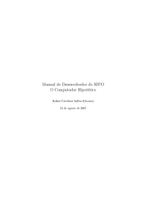 Manual do Desenvolvedor do HIPO O Computador Hipotético