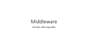 Sistemas distribuídos e Middleware
