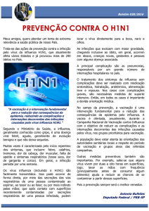 prevenção contra o h1n1 - Deputado Antônio Bulhões