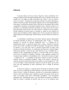 Editorial - Sociedade Hegel Brasileira