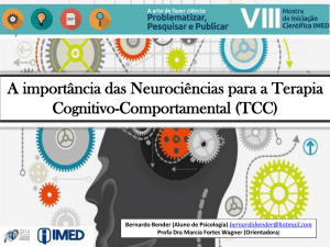 A importância das Neurociências para a Terapia Cognitivo