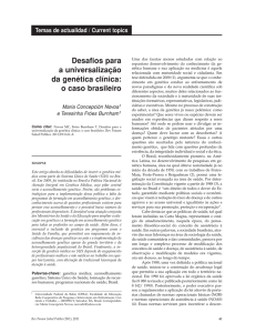 Desafios para a universalização da genética clínica: o caso brasileiro