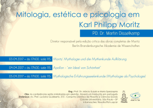Mitologia, estética e psicologia em Karl Philipp Moritz