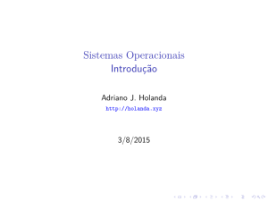 Sistemas Operacionais Introdução