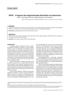 DPOC - o impacto da oxigenioterapia domiciliar no tratamento.
