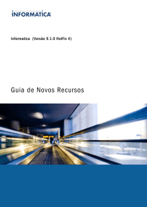 Informatica 9.1.0 HotFix 4 New Features Guide (Portuguese)