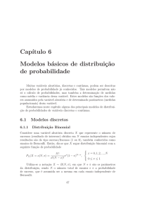 Capítulo 6 Modelos básicos de distribuição de probabilidade