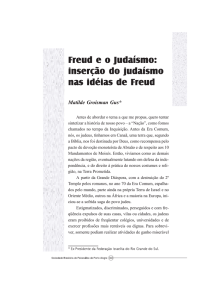 Freud e o Judaísmo – Inserçao do judaismo nas ideias