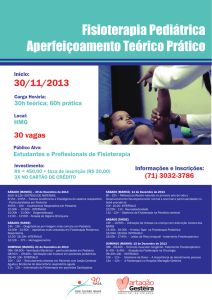 curso de fisioterapia pediátrica - Martagão Gesteira