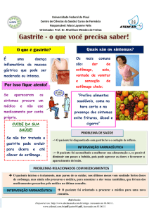 Boletim Informativo - Gastrite 001