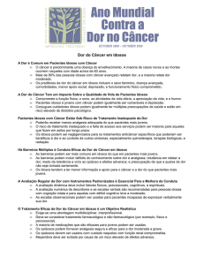 Dor do Câncer em Idosos - International Association for the Study of