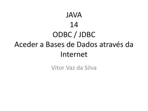 Java - 14 - ODBC / JDBC - Bases de Dados