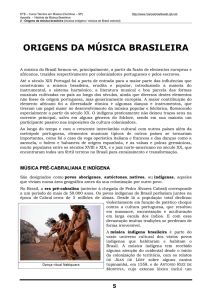 origens da música brasileira