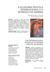 a economia política internacional e o petróleo na nigéria