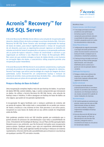 Acronis® Recovery™ for MS SQL Server