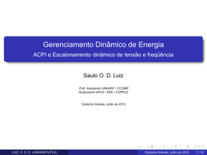Gerenciamento Dinâmico de Energia - ACPI e