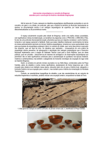 Intervenções arqueológicas no concelho de