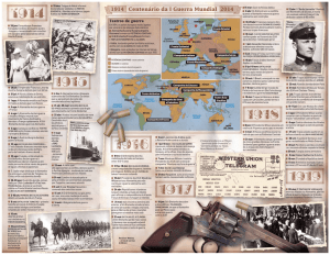 Centenário da I Guerra Mundial 1914 2014