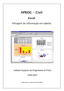 APROG Civil - Filtragem em Excel v1 - Dei-Isep