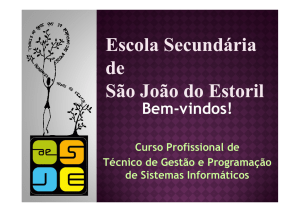 Apresentação - Agrupamento de Escolas S. João do Estoril