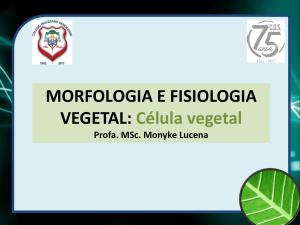 Célula vegetal - Professora Monyke