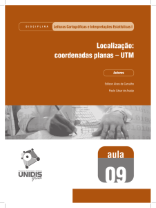 Localização: coordenadas planas – UTM