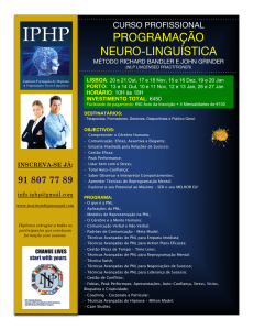 programação neuro-linguística - Instituto Portugues de Hipnose