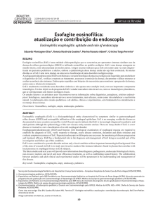 Esofagite eosinofílica: atualização e contribuição da endoscopia