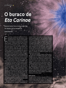 O buraco de Eta Carinae - Revista Pesquisa Fapesp