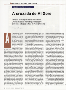 A cruzada de Al Gore - Revista Pesquisa Fapesp