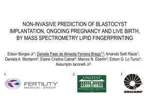 non-invasive prediction of blastocyst implantation, ongoing